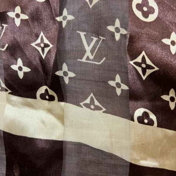 Vintage LV 100% Silk Scarf 38”x38” Large Made in France - Picture 9 of 13